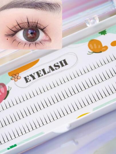 120pcs Curly Individual Eyelash Extension 12mm/14mm/16mm Mixed Lash Clusters, Natural & Soft Lengthening Wisps, Eyelashes For Double Eye Enlargement, Suitable For Daily Makeup Or Outing Partieslash Clusters,Eyelash Clusters,Individual Eyelashes,Lashes,Fake Lashes
