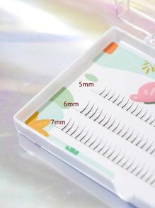 120 件卷曲单根睫毛延长 12 毫米/14 毫米/16 毫米混合睫毛簇，自然柔软纤长，睫毛可增加双眼，适合日常化妆或外出派对睫毛簇、睫毛簇、单根睫毛、睫毛、假睫毛