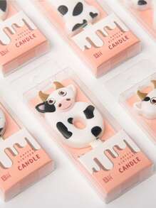 1pc Birthday Cake Cow Number Candle