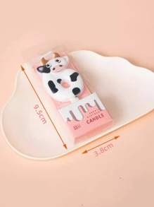 1pc Birthday Cake Cow Number Candle
