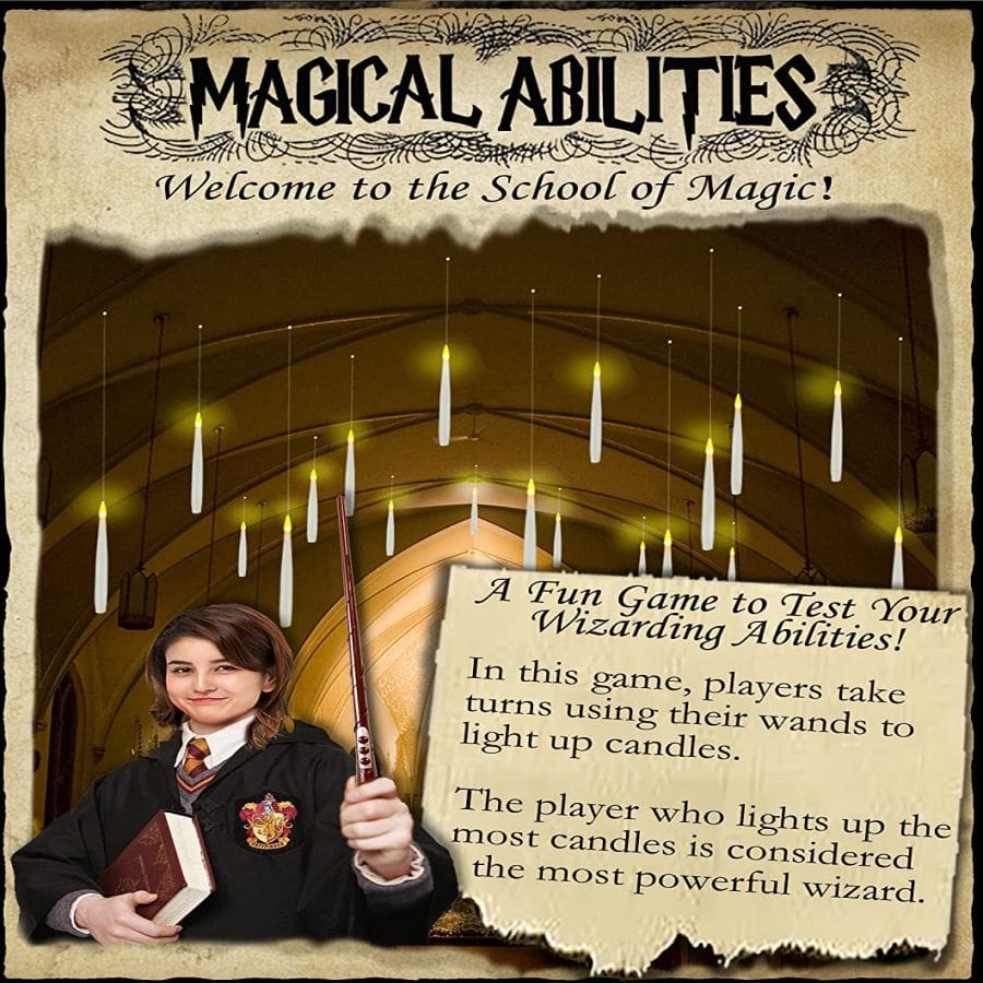 10/20pcs Floating Led Candles With Wand & Remote Control, Flickering