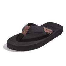 Men's Comfort Flip-Flops & Thong Sandals - Beach Slippers With Sizes 6-15 - Black - View 2