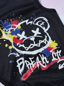 PETSIN 1入組寵物背心帶數字和字母圖案 - 彩色 - 查看 2