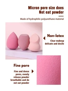 Bộ 3 bông mút trang điểm, thích hợp dùng cho kem che khuyết điểm và phấn phủ, bông mút trang điểm dạng bột, đồ trang điểm, giá rẻ, trang trí phòng, bàn trang điểm, du lịch, phòng ngủ, phụ kiện trang điểm, bông mút, bông tán trang điểm, bông phấn, bông mút trang điểm, giá rẻ, quà tặng Giáng sinh, đồ trang điểm, dụng cụ trang điểm, đồ rẻ tiền, quà tặng, quà tặng cho phụ nữ, quà Giáng sinh, quà khuyến mãi, du lịch, đồ rẻ tiền, đồ dùng cần thiết khi đi du lịch - Nhiều màu - Xem 4