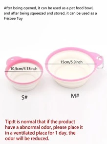 1pc Foldable Pet Bowl - Multicolor - View 5