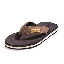 Men's Comfort Flip-Flops & Thong Sandals - Beach Slippers With Sizes 6-15 - 棕色2 - 查看 2
