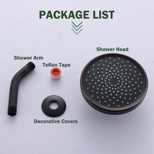 Fixed Showerheads,Bathroom Showerhead,Multi-Functional,Easy Installation - 6 inches - 注射青銅 - 查看 7