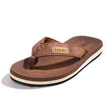 Men's Comfort Flip-Flops & Thong Sandals - Beach Slippers With Sizes 6-15 - 浅棕色 - 查看 2