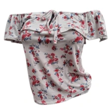 Peasant Blouse - White - View 2