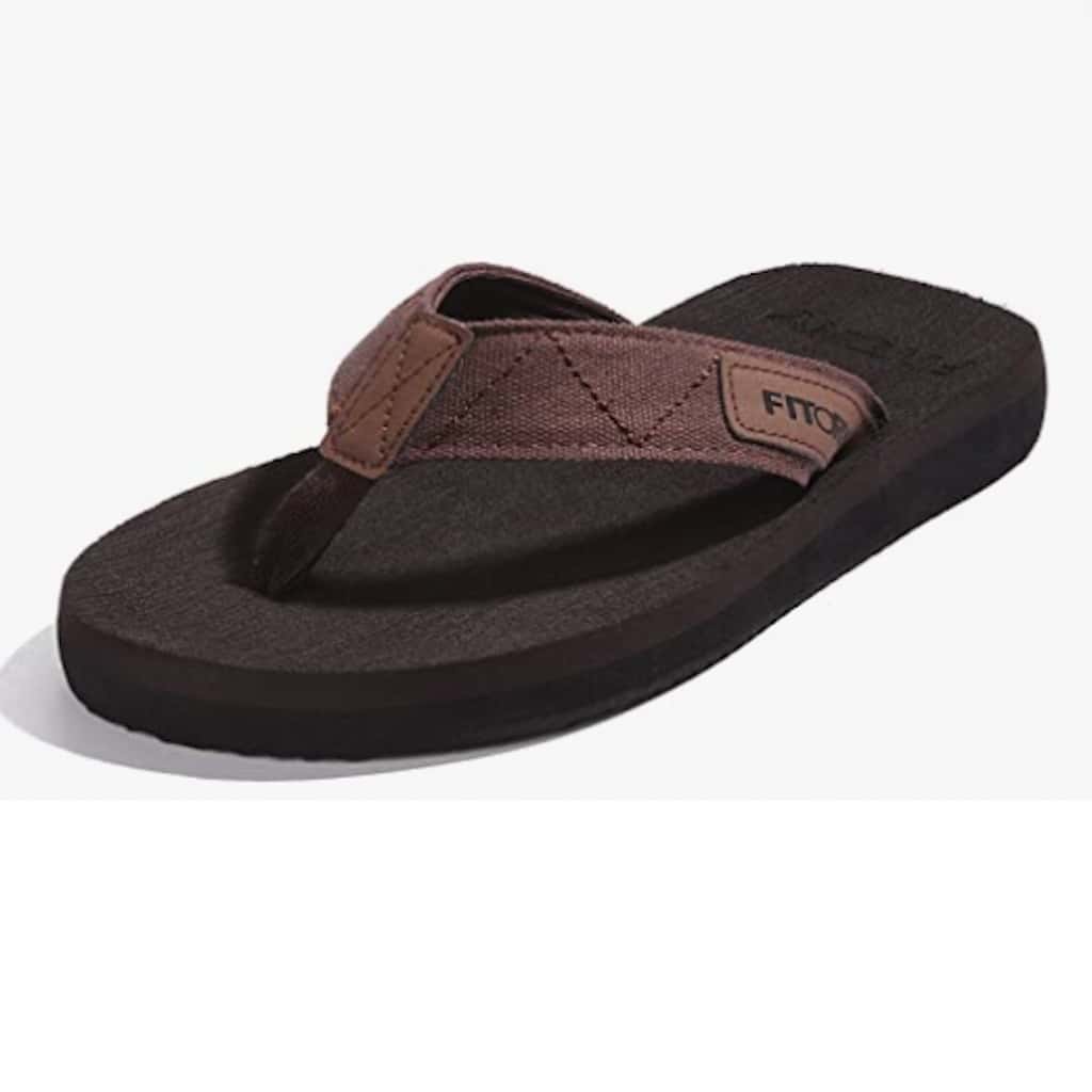Men's Comfort Flip-Flops & Thong Sandals - Beach Slippers With Sizes 6-15 - 棕色 - 查看 1