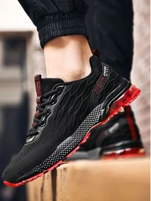 de hombres Zapatos resorte otoño 2023 nuevo malla transpirable deportivo Zapatillas deportivas de running Talla grande colchón de aire casual Zapatos de atletismo - Multicolor - Ver 2