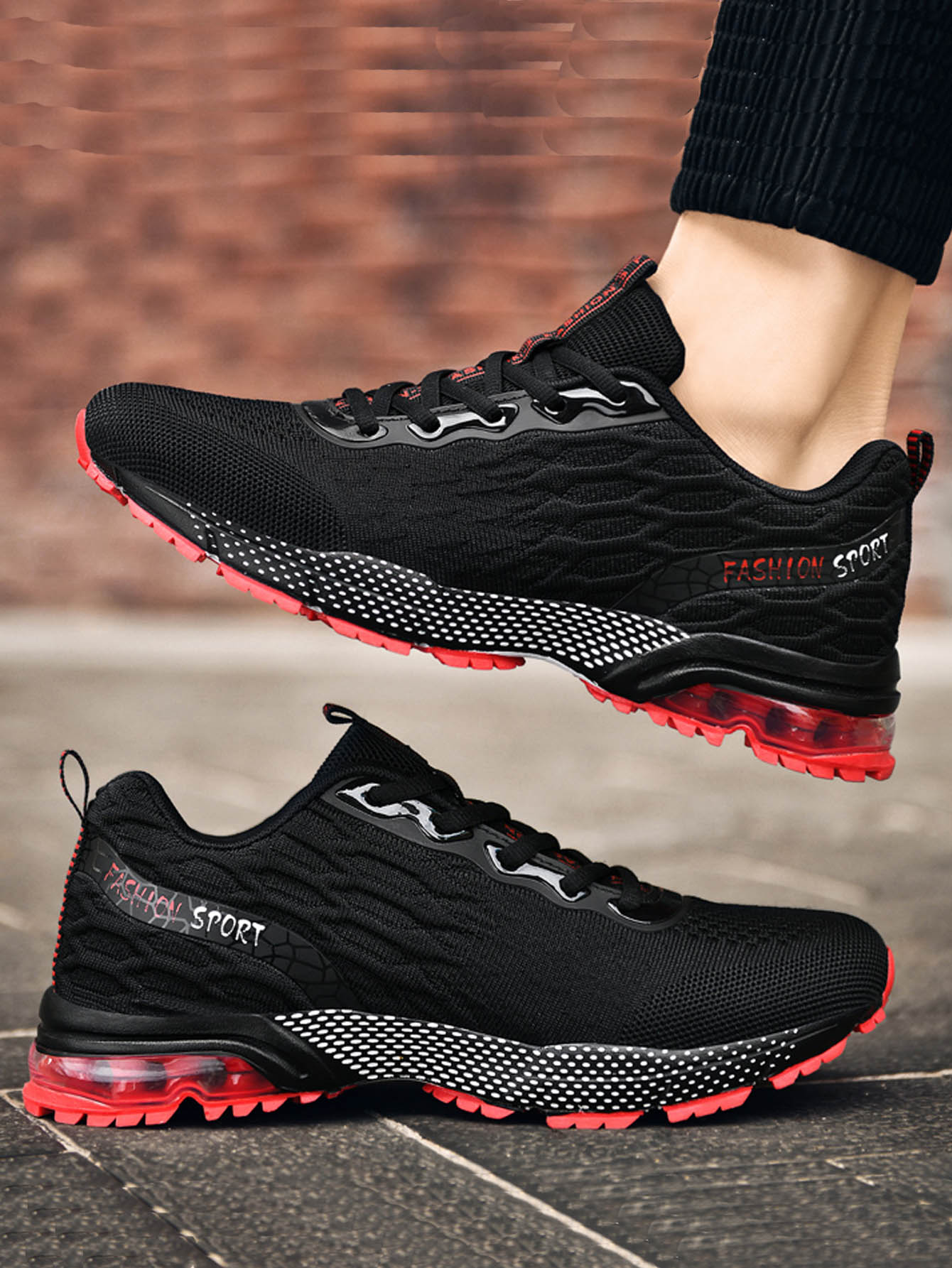 de hombres Zapatos resorte otoño 2023 nuevo malla transpirable deportivo Zapatillas deportivas de running Talla grande colchón de aire casual Zapatos de atletismo - Multicolor - Ver 1