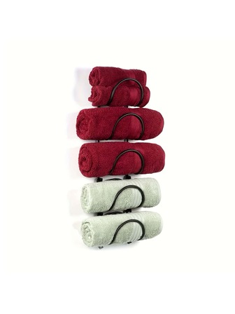 1入組黑色鐵紅酒架