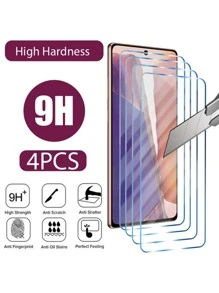 4pcs Full Screen Full Coverage Screen Protector Compatible With Samsung A12/A2 - Clear - View 1