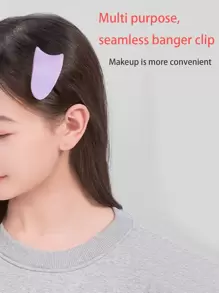 1pc False Eyelashes Applicator Clip Tweezer, Multipurpose Tool For Handing Lashes And Hair, Purple - Purple - View 7