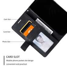 Business Use Leather-Look Splicing Phone Case Compatible With IPhone 6~14Pro Max, Compatible With Samsung S24 Ultra/S23 Ultra/A14/A15/A05, Compatible With Xiaomi Compatible With Redmi Note 8~Note12 Pro Compatible With Redmi 12C/13C Compatible With Oneplus  Compatible With MOTO G Series - Black - View 5