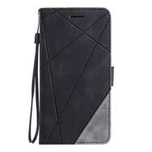Business Use Leather-Look Splicing Phone Case Compatible With IPhone 6~14Pro Max, Compatible With Samsung S24 Ultra/S23 Ultra/A14/A15/A05, Compatible With Xiaomi Compatible With Redmi Note 8~Note12 Pro Compatible With Redmi 12C/13C Compatible With Oneplus  Compatible With MOTO G Series - Black - View 6