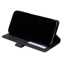 Business Use Leather-Look Splicing Phone Case Compatible With IPhone 6~14Pro Max, Compatible With Samsung S24 Ultra/S23 Ultra/A14/A15/A05, Compatible With Xiaomi Compatible With Redmi Note 8~Note12 Pro Compatible With Redmi 12C/13C Compatible With Oneplus  Compatible With MOTO G Series - Black - View 9