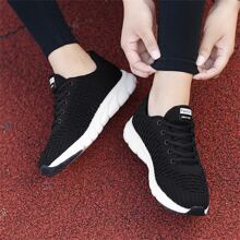 Womens Sneakers Running Walking Shoes Slip On  Lightweight Workout Shoes - 黑色 - 查看 7