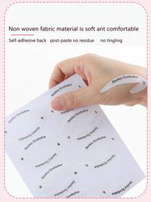 4件套西式眼线眉贴化妆眼影模板，含化妆贴纸、眉刷、眼影刷、螺旋刷等。 - 白色 - 查看 5
