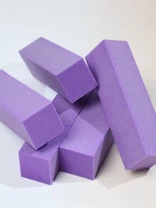 10Pcs/Set Purple Four-Sided Nail Buffer Files Sponge Buffing Sanding Blocks Manicure Tools Nail Files Nails Professional Manicure Tool For Manicure,Nail Supplies,Nail Tools,Nail Art Tools,Back To School,Nails,Nail Tools For Press On Nails - Purple - View 3