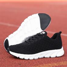 Womens Sneakers Running Walking Shoes Slip On  Lightweight Workout Shoes - 黑色 - 查看 2