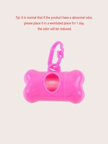 2pcs Bone Shaped Pet Poopbag Dispenser & Random Color Pet Poopbag Set For Dog And Cat For Outdoor - Multicolor - View 4