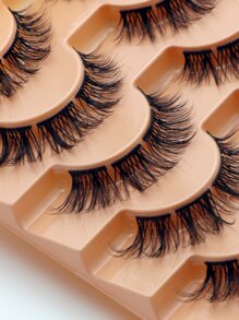 Natural Cluster Lashes D Curl Eyelash Extensions Wispy Individual Lashes Strips False Eyelashes DIY Lash Extensions Multipack - Black - View 6