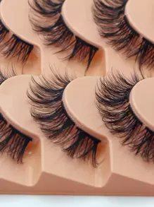 Natural Cluster Lashes D Curl Eyelash Extensions Wispy Individual Lashes Strips False Eyelashes DIY Lash Extensions Multipack - Black - View 4