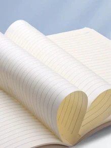 1pc Random Color Notebook, Vintage Portable Journal Notebook For School Student, Office - Baby Blue - View 6