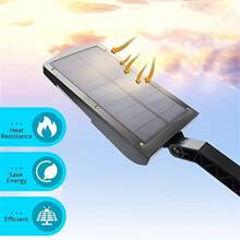 1PC White Light Outdoor Solar Power 48 Led Motion Sensor Lights, Wireless Waterproof Flood Light, Security Light Used For Deck, Fence, Patio, Front Door, Gutter, Yard, Shed, Pathway, Black Shell With White Light