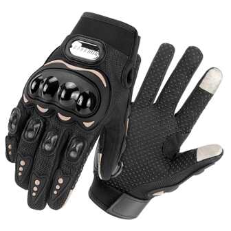 Summer Motorcycle Gloves Breathable Outdoor Sport Gloves Motocross Off-Road Riding Gloves Touch Screen Street Moto Protective Gear For Men Women's Black Red Blue,Black Gloves