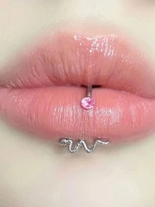 Piercing para la Lengua - Morado - Ver 1