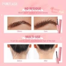 PINKFLASH透明眉膠，自然立體型塑眉毛蠟，不黏不脫妝眉毛膠 - 無色 - 查看 4