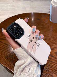 Ốp lưng điện thoại bằng da PU in hình logo Apple Slogan, chống nước, chống sốc, chống rơi, chống trầy xước - Nhiều màu - Xem 5