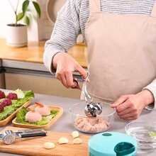 不銹鋼肉丸製作工具 - 銀色 - 查看 5