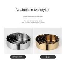 1 件装加厚不锈钢烟灰缸网吧烟灰缸家用烟灰缸