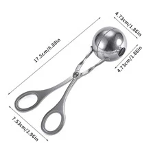 不銹鋼肉丸製作工具 - 銀色 - 查看 9