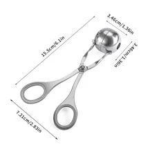 不銹鋼肉丸製作工具 - 銀色 - 查看 10