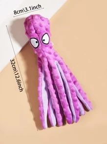 Octopus Design Pet Sound Toy - Purple - View 3