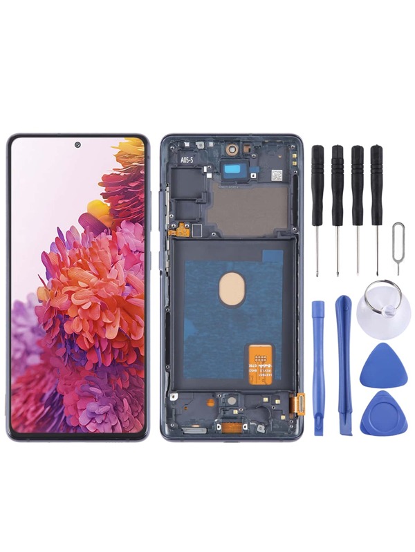 schermo LCD galassia S20 FE digitalizzatore completo assemblaggio con cornice , non supporto impronta digitale identificazione Compatibile con Samsung