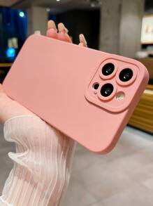 1pc Angel Eyes Design Phone Case Compatible With Apple/Compatible With OPPO/Compatible With Infinix/Compatible With VIVO/Compatible With Realme,International Version, Not The Domestic Version - Pink - View 4