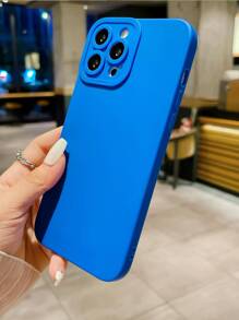 Blue Phone Case 1pc Angel Eyes Phone Case Compatible With Apple , Compatible With Galaxy, Compatible With Infinix, Compatible With Redmi, Compatible With OPPO, Compatible With VIVO, Compatible With Realme Waterproof Shockproof Anti-Fall Scratch Resistant - Blue - View 3