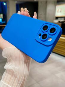 Blue Phone Case 1pc Angel Eyes Phone Case Compatible With Apple , Compatible With Galaxy, Compatible With Infinix, Compatible With Redmi, Compatible With OPPO, Compatible With VIVO, Compatible With Realme Waterproof Shockproof Anti-Fall Scratch Resistant - Blue - View 4
