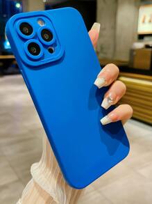 Blue Phone Case 1pc Angel Eyes Phone Case Compatible With Apple , Compatible With Galaxy, Compatible With Infinix, Compatible With Redmi, Compatible With OPPO, Compatible With VIVO, Compatible With Realme Waterproof Shockproof Anti-Fall Scratch Resistant - Blue - View 2
