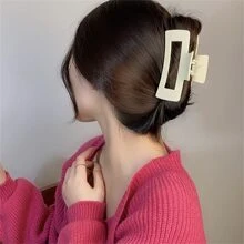 1个发夹女后脑勺抓发爪发夹高端网红抓发大盘发夹头饰 - 卡其色 - 查看 2