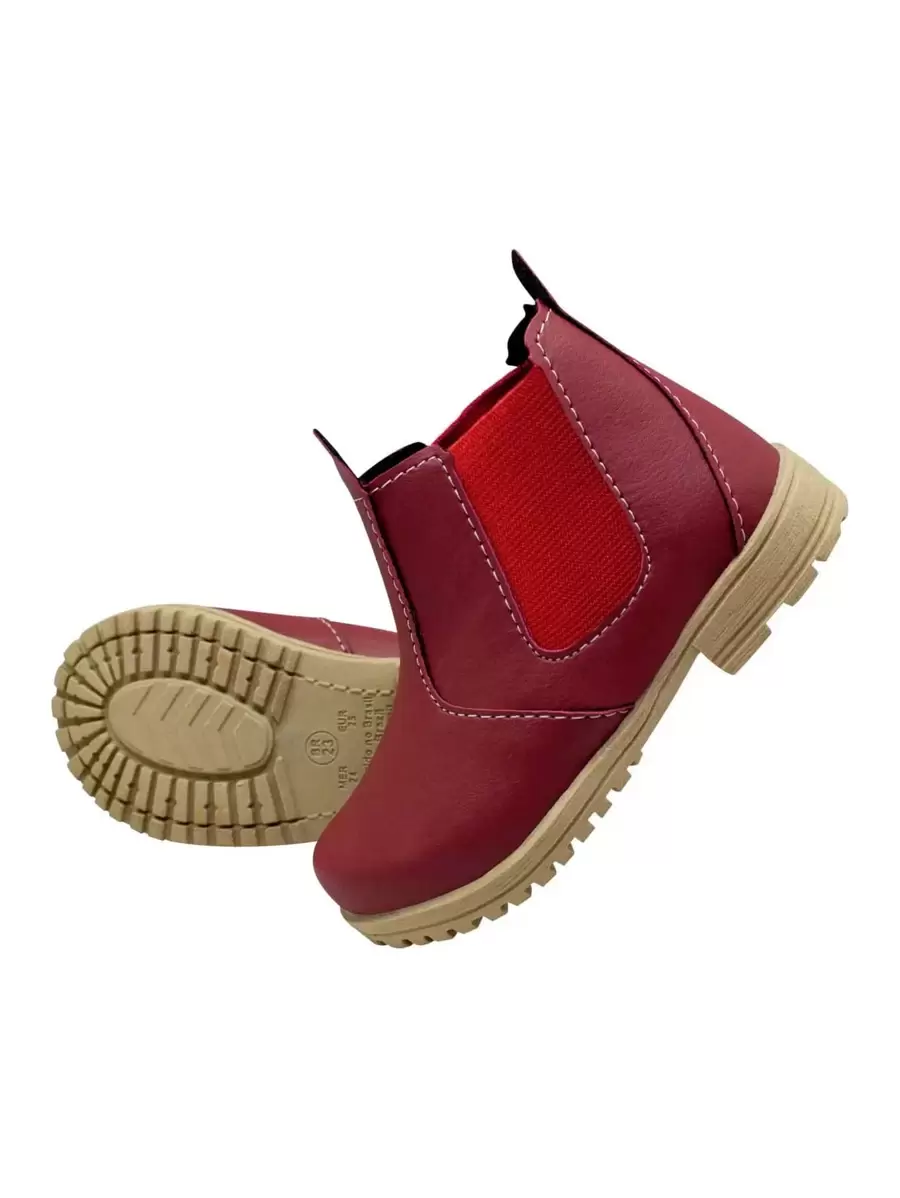 Kids Boots - Màu Đỏ Sâu - Xem 1