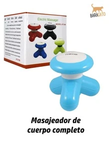 Masajeador mimo eléctrico compacto de cuerpo completo, Mini masageador de mano portátil de vibración, mimo massager Pilas Incluidas - Multicolor - Ver 2