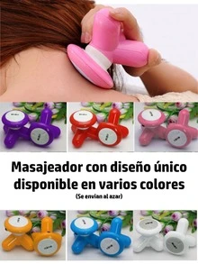 Masajeador mimo eléctrico compacto de cuerpo completo, Mini masageador de mano portátil de vibración, mimo massager Pilas Incluidas - Multicolor - Ver 6