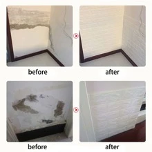 Giấy dán tường 3D tự dính siêu chắc, chống thấm nước, họa tiết gạch, thích hợp trang trí phòng khách, phòng ngủ, nhà cửa. Độ dày 4mm. Kích thước 1m/5m/10m. - trắng - Xem 10